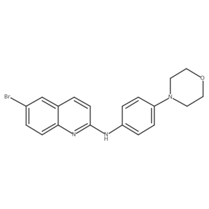 6-bromo-N-[4-(4-morpholinyl)phenyl]-2-quinolinamine Structure