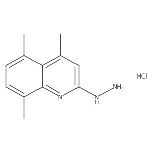 2-Hydrazino-4,5,8-trimethylquinoline hydrochloride Structure