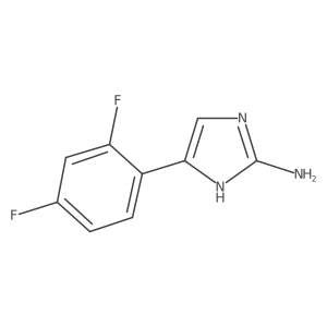 5-(2,4-difluorophenyl)-1H-imidazol-2-amine结构式
