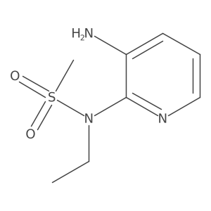 N-(3-aminopyridin-2-yl)-N-ethylmethanesulfonamide结构式