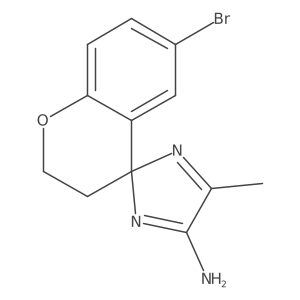 6-Bromo-5'-methylspiro[chromane-4,2'-imidazol]-4'-amine Structure