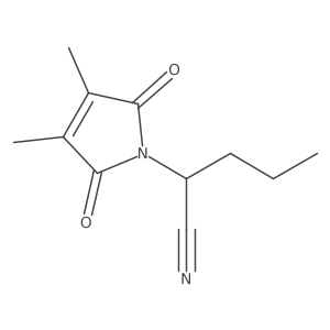 1H-Pyrrole-1-acetonitrile, 2,5-dihydro-3,4-dimethyl-2,5-dioxo-I+/--propyl- Structure