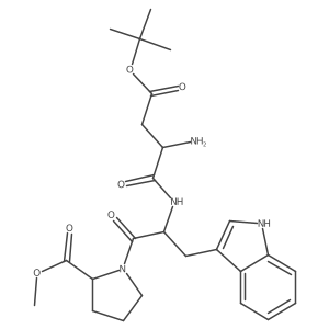 methyl ((S)-2-amino-4-(tert-butoxy)-4-oxobutanoyl)-L-tryptophyl-L-prolinate Structure