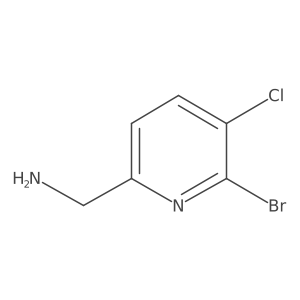 2-Pyridinemethanamine, 6-bromo-5-chloro-结构式