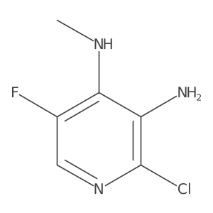 2-Chloro-5-fluoro-N4-methylpyridine-3,4-diamine Structure