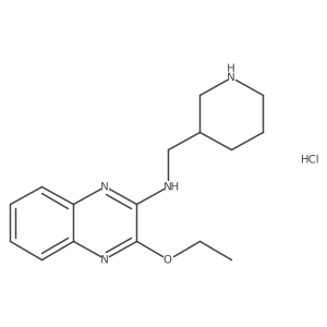 3-ethoxy-N-(piperidin-3-ylmethyl)quinoxalin-2-amine hydrochloride Structure