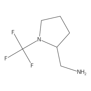 (1-(Trifluoromethyl)pyrrolidin-2-yl)methanamine Structure