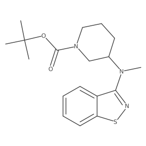 (S)-tert-butyl 3-(benzo[d]isothiazol-3-yl(methyl)amino)piperidine-1-carboxylate Structure