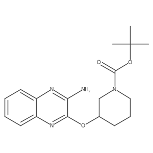 (R)-tert-butyl 3-((3-aminoquinoxalin-2-yl)oxy)piperidine-1-carboxylate Structure
