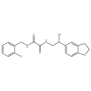 N1-(2-chlorobenzyl)-N2-(2-(2,3-dihydrobenzofuran-5-yl)-2-hydroxyethyl)oxalamide结构式