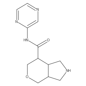 (3aR,7S,7aR)-N-(pyrazin-2-yl)octahydropyrano[3,4-c]pyrrole-7-carboxamide结构式