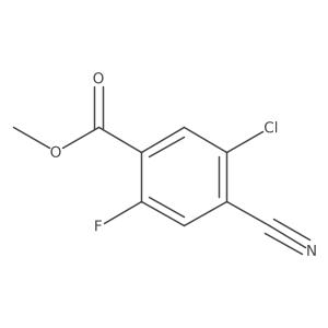 Methyl 5-chloro-4-cyano-2-fluorobenzoate Structure
