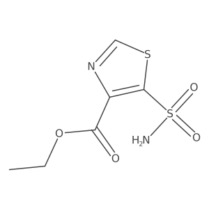 Ethyl 5-sulfamoyl-1,3-thiazole-4-carboxylate结构式