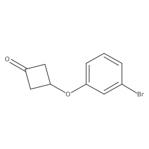 3-(3-Bromophenoxy)cyclobutan-1-one Structure