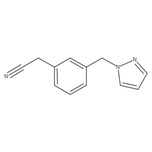 (3-Pyrazol-1-ylmethyl-phenyl)-acetonitrile Structure
