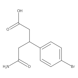 5-Amino-3-(4-bromophenyl)-5-oxopentanoic acid结构式