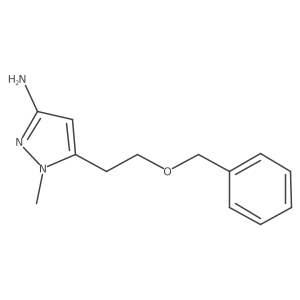 5-[2-(benzyloxy)ethyl]-1-methyl-1H-pyrazol-3-amine Structure