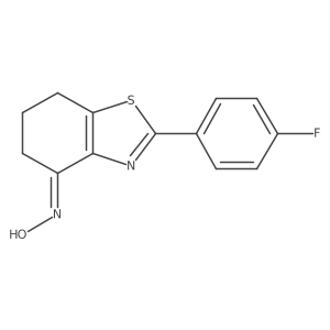 N-[2-(4-Fluorophenyl)-4,5,6,7-tetrahydro-1,3-benzothiazol-4-ylidene]hydroxylamine Structure