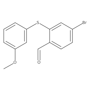 4-Bromo-2-[(3-methoxyphenyl)sulfanyl]benzaldehyde Structure