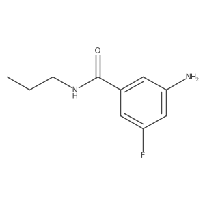 3-amino-5-fluoro-N-propylbenzamide结构式