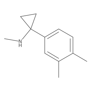 1-(3,4-dimethylphenyl)-N-methylcyclopropan-1-amine结构式