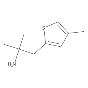 2-Methyl-1-(4-methylthiophen-2-yl)propan-2-amine Structure