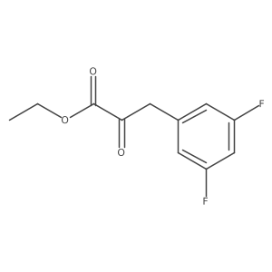 Ethyl 3-(3,5-difluorophenyl)-2-oxopropanoate结构式