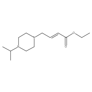 ethyl (2E)-4-[4-(propan-2-yl)piperazin-1-yl]but-2-enoate结构式