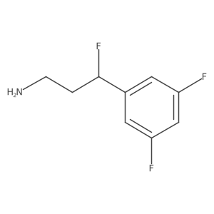 3-(3,5-Difluorophenyl)-3-fluoropropan-1-amine Structure