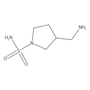 3-(Aminomethyl)pyrrolidine-1-sulfonamide结构式