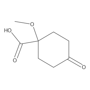 1-Methoxy-4-oxocyclohexane-1-carboxylic acid Structure