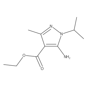 Ethyl 5-amino-1-isopropyl-3-methyl-1H-pyrazole-4-carboxylate Structure