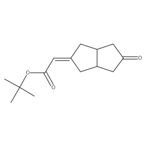 tert-butyl 2-(5-oxohexahydropentalen-2(1H)-ylidene)acetate结构式