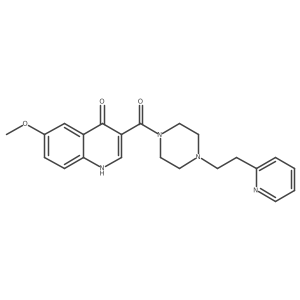 (4-Hydroxy-6-methoxyquinolin-3-yl){4-[2-(pyridin-2-yl)ethyl]piperazin-1-yl}methanone Structure