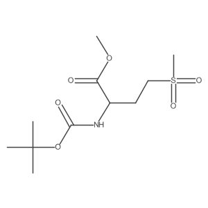 methyl (2S)-2-{[(tert-butoxy)carbonyl]amino}-4-methanesulfonylbutanoate Structure