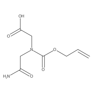 2-[(Carbamoylmethyl)[(prop-2-en-1-yloxy)carbonyl]amino]acetic acid结构式