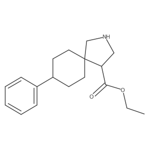 Ethyl 8-phenyl-2-azaspiro[4.5]decane-4-carboxylate Structure