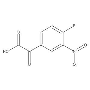 2-(4-Fluoro-3-nitrophenyl)-2-oxoacetic acid结构式