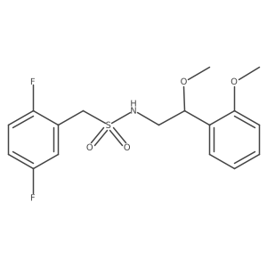 1-(2,5-difluorophenyl)-N-[2-methoxy-2-(2-methoxyphenyl)ethyl]methanesulfonamide结构式