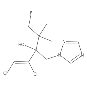 I+/--(1,2-Dichloroethenyl)-I+/--(2-fluoro-1,1-dimethylethyl)-1H-1,2,4-triazole-1-ethanol Structure