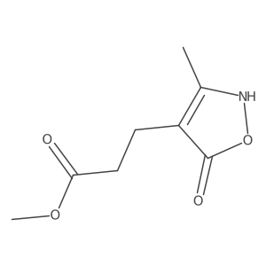 Methyl 3-(5-hydroxy-3-methyl-1,2-oxazol-4-yl)propanoate结构式