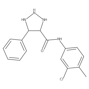 N-(3-chloro-4-methylphenyl)-5-phenyltriazolidine-4-carboxamide结构式