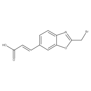 2-(Bromomethyl)benzo[d]oxazole-6-acrylic acid结构式