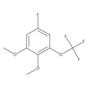 1,2-Dimethoxy-5-fluoro-3-(trifluoromethoxy)benzene结构式