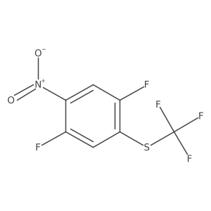 1,4-Difluoro-2-nitro-5-(trifluoromethylthio)benzene结构式