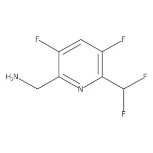 2-(Aminomethyl)-3,5-difluoro-6-(difluoromethyl)pyridine Structure