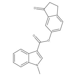 3-Oxo-2,3-dihydro-1H-inden-5-yl 1-methyl-1H-indole-3-carboxylate Structure