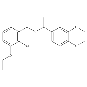 2-({[1-(3,4-Dimethoxyphenyl)ethyl]amino}methyl)-6-ethoxyphenol结构式