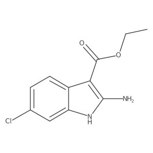 Ethyl 2-amino-6-chloro-1h-indole-3-carboxylate Structure