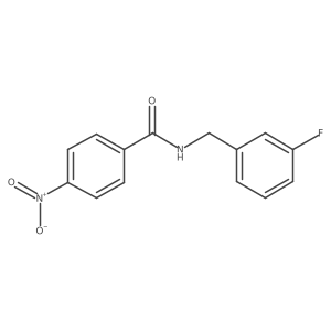 Benzamide, N-[(3-fluorophenyl)methyl]-4-nitro-结构式